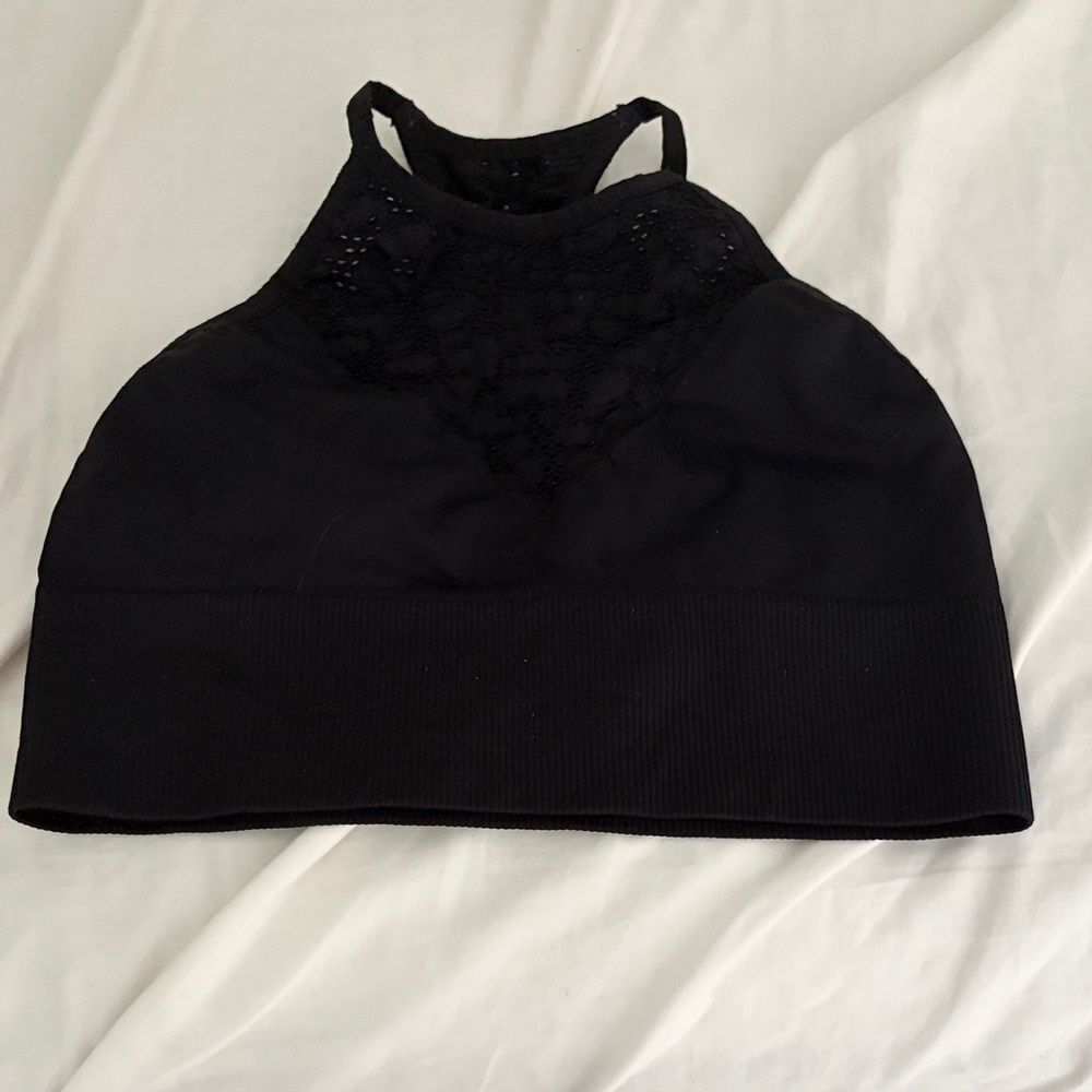 Betsey Johnson black Lace Halter Bralette Sz S
